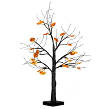 LED Pumpkin Tree Halloween Table Decoration, Battery Operated Indoor Decor