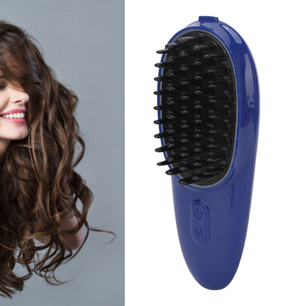 Vibration Hair Scalp Massager Brush Red Blue LED Fatigue & Hair Growth Relief