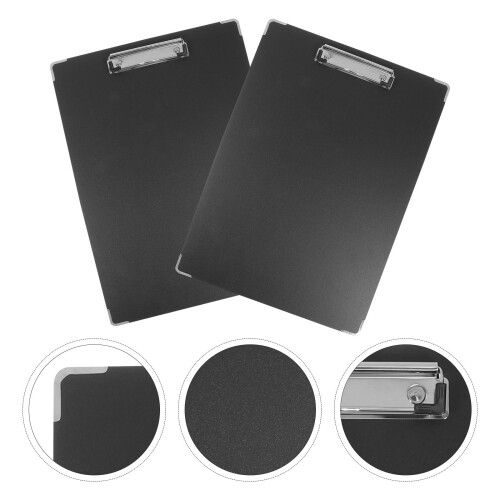 2St Waterdicht Zwart Plastic Schetsbord Met Handige Kunstclip 2