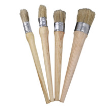 4Stk Holz Pinsel Wachspinsel Lackpinsel Malpinsel