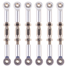 6St 71Mm Aluminium Spannösen Für 1/10 Rc Trucks Buggies Silber
