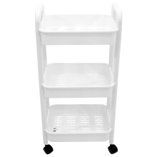 Mobiles Regal Für Büro, , Weiß, Trolley Regal Aus PP