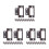 36 Pcs Cabinet Hinges For Kitchen And Wardrobe Use Silent Flush Design 9