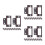 36 Pcs Cabinet Hinges For Kitchen And Wardrobe Use Silent Flush Design 10
