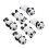 6St Bambusstäbchen Ablage Panda Büro Keramik Roter Panda 5