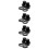 8Sets Black Plastic Pool Winterizing Plugs Durable DIY Return Drain 10
