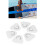 6Pcs PVC D Ring Patch Elastic Rope Set for Inflatable Boats, Kayaks, White 13