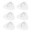 6Pcs PVC D Ring Patch Elastic Rope Set for Inflatable Boats, Kayaks, White 14
