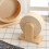 Roue D'exercice En Bambou Pour Petits Animaux Beige 11