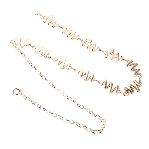 Ceinture Taille Métal Glossy Sophistiquée
