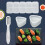 Sushi Form PP Material Weiß 4