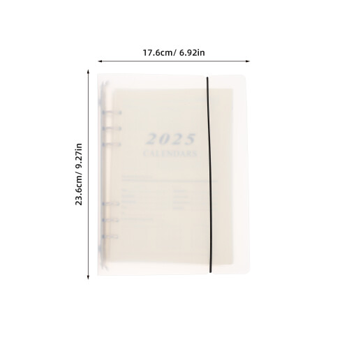 Loose-Leaf Notebook Ästhetischer Tagesplaner A5 2025 2