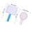 2Stk Abwischbare Antworttafeln Mini Whiteboards 2
