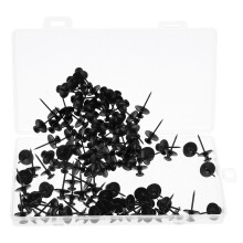 250Pièces Crochets Accrochage Noir Zinc Pour Bureaux Et Murs