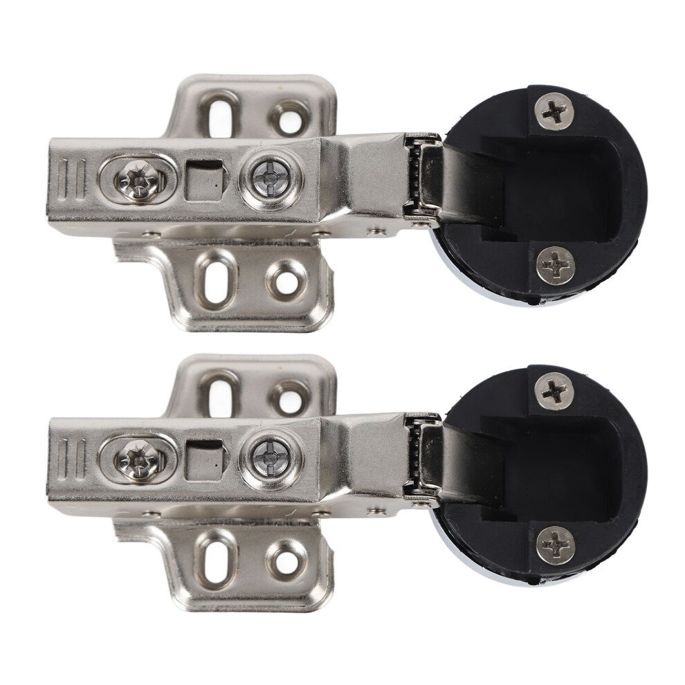 Stainless Steel 201 Glass Door Hinge Set 35Mm Cup Buffer Damping 9Mm Overlay 4901353649372