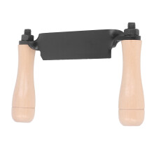 Efficient 8in Tungsten Steel Debarking Tool with Dual Wooden Handles
