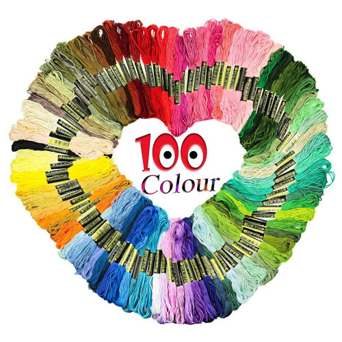 Ökologischer Baumwollfaden Bunt 100