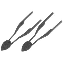 2 Die Draht Pyrografie Stift Spitze 2,70x0,70x0,10cm Dunkelgrau