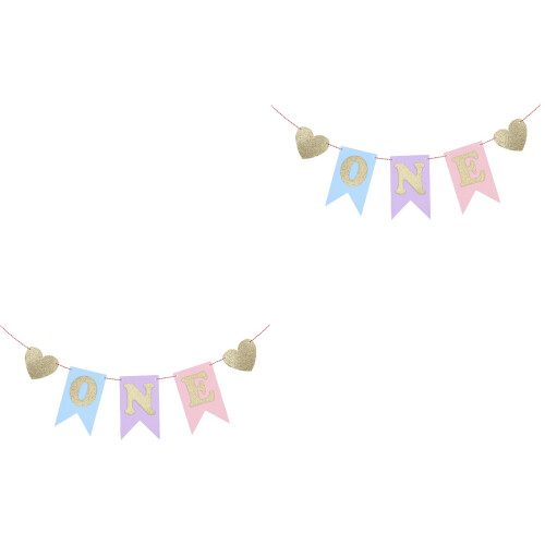 2Stk Kinder Geburtstagsbanner Partydekoration 2