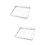 2Pièces Accessoires Barbecue Acier Inoxydable Portable Argent Durable 8