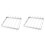 2Pièces Accessoires Barbecue Acier Inoxydable Portable Argent Durable 3