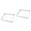 2Pièces Accessoires Barbecue Acier Inoxydable Portable Argent Durable 5