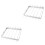 2Pièces Accessoires Barbecue Acier Inoxydable Portable Argent Durable 4