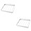 2Pièces Accessoires Barbecue Acier Inoxydable Portable Argent Durable 7