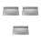 3Pcs Easel Tray Attachment Paints Plate Shelf Replacement Grey 9