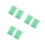 6 Pcs Colored Glass Stone Decorative Sand Green 500g 6