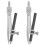 2Pcs Precision Compass With Pencil Holder For Math Drafting 2