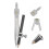 2Pcs Precision Compass With Pencil Holder For Math Drafting 8