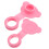 6St Universele Siliconen Badstop Rubber Stop Roze Waterdicht 1