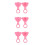 6St Universele Siliconen Badstop Rubber Stop Roze Waterdicht 7