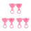 6St Universele Siliconen Badstop Rubber Stop Roze Waterdicht 9