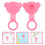6St Universele Siliconen Badstop Rubber Stop Roze Waterdicht 11
