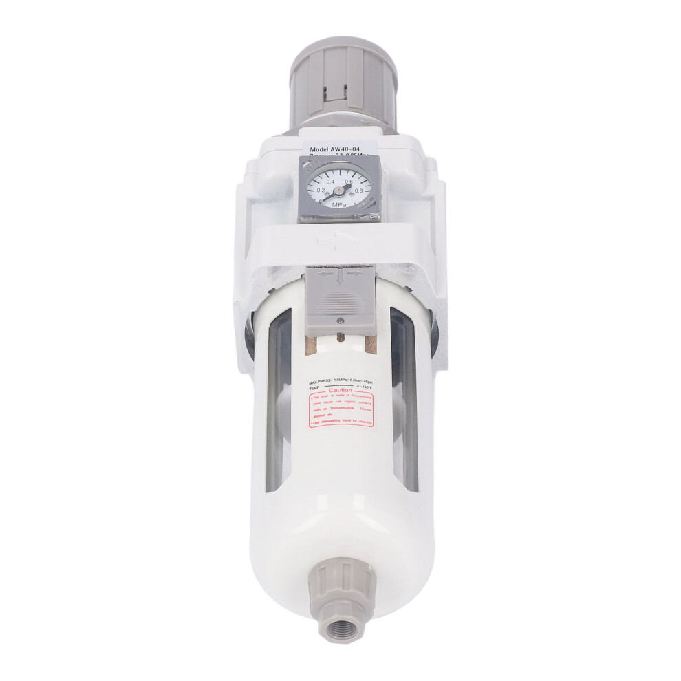 Air Filter Regulator G1/2In With Gauge, Automatic Drain, 0.1-0.85Mpa 5031353650746