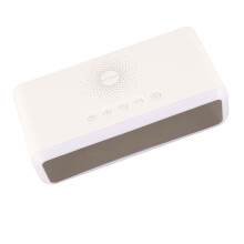 15W kabelloses Wecker-Ladegerät mit HD-Display, Weiß, 17x8x5cm
