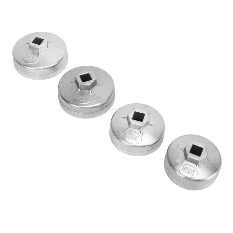 4Pcs Aluminum Alloy Oil Filter Wrench Cap Set Silver for Bluebird, Fengshen, 530i 2007-image-OPC-PM22676-NEW