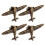 Elegant Design Flugzeug Brosche Dunkelbraun 4 1