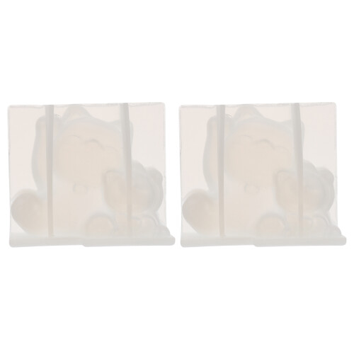 2Stk. Silikonform 3D Kieselgel Glücksmünze