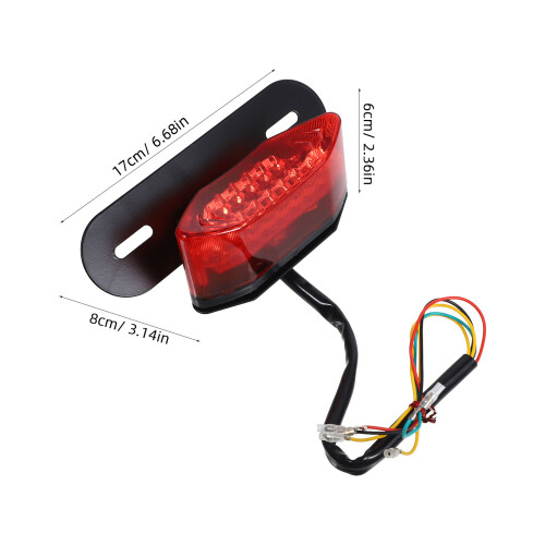 Rücklicht Hinten Rot Eisen 1Stk 1