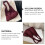 Beach Tote Bag Stricktasche Dunkelrot 1 10