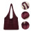 Beach Tote Bag Stricktasche Dunkelrot 1 4