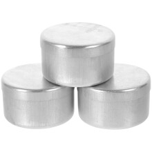 3 Stk. Aluminium Aufbewahrungsbox Runde Dosen Für Erde
