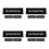 12 Pcs Black Acrylic V Shaped Table Reserved Signs For Restaurant 4