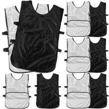 6-Pack Formfitting Polyester Voetbalshirts Voor En Dames