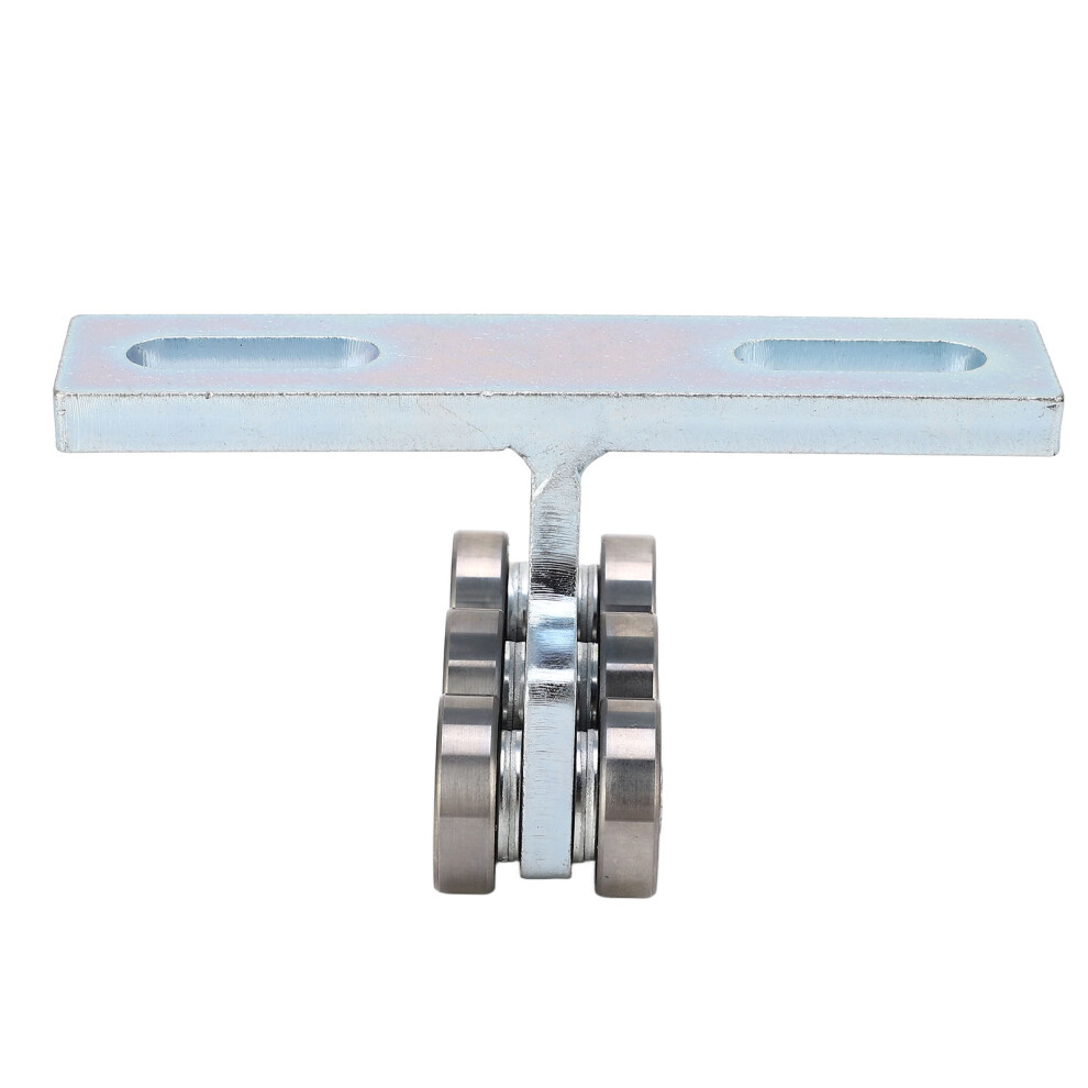 6 Wheel Trolley Electric Hoist Pulley System For Sliding Doors Silver 6931353655613