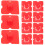 Tiles Dichtstoff Abzieher Kunststoff Rot 20Stk 8