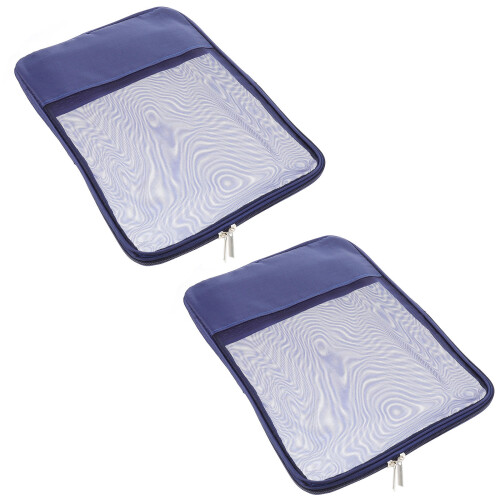 2Set Dokumentenmappe Blau Nylon Für Heimgebrauch